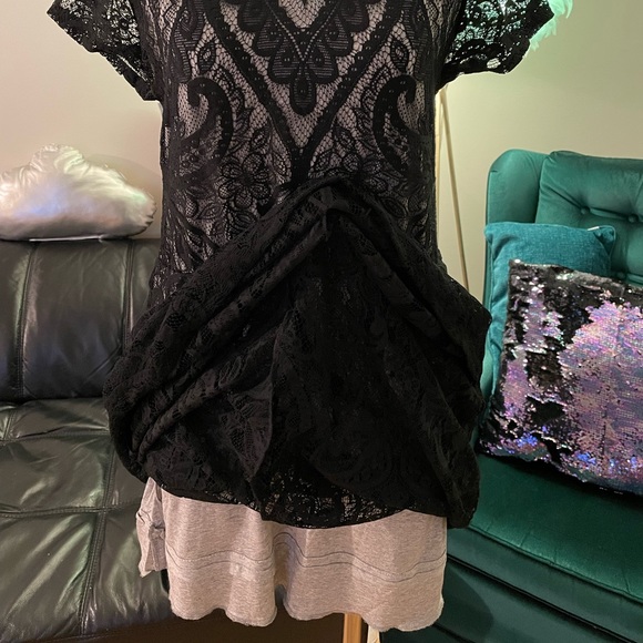 Maxi black lace dress - Picture 4 of 4